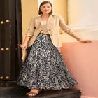 Flowing Crinkled Maxi Skirt image number null