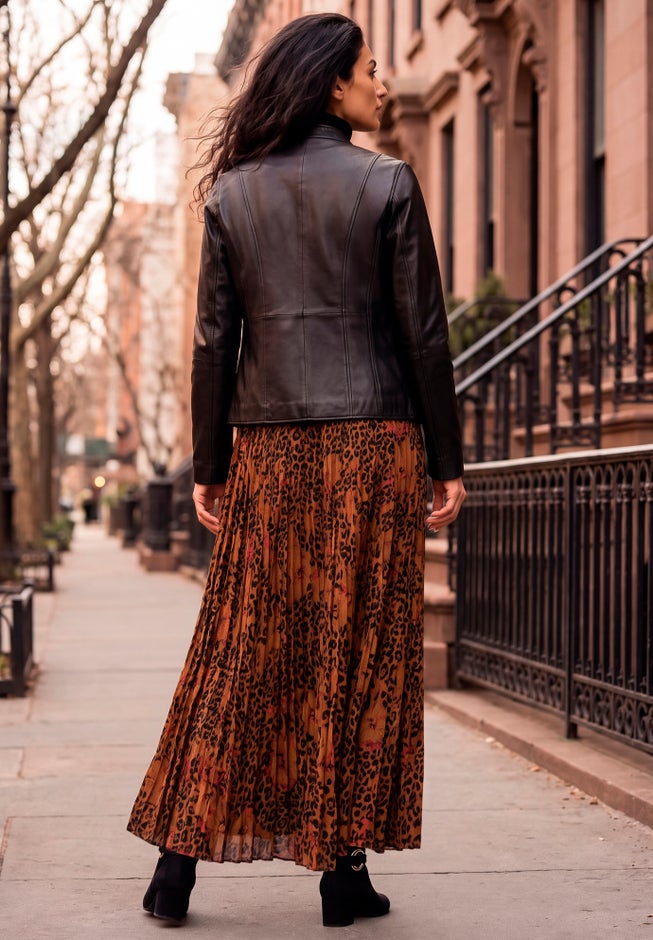 Flowing Crinkled Maxi Skirt image number 1