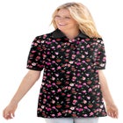 Elbow-Sleeve Polo Tunic image number null