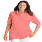 Elbow-Sleeve Polo Tunic image number null