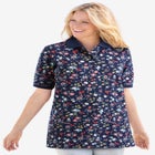 Elbow-Sleeve Polo Tunic image number null