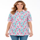 Elbow-Sleeve Polo Tunic image number 0