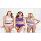 Full Coverage Stretch Cotton Color Block Brief 3-Pack image number null