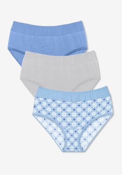 Full Coverage Stretch Cotton Color Block Brief 3-Pack