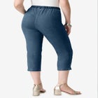 Plus Size Comfort Stretch Capri Jean image number null