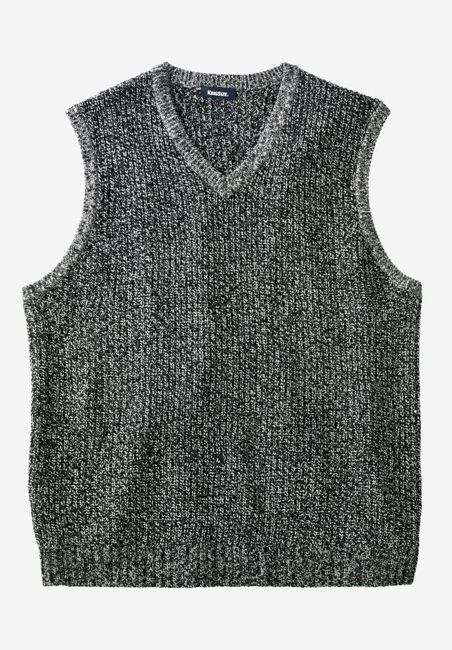 Shaker Knit V-Neck Sweater Vest image number 0