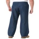 Relaxed Fit Comfort Waist Pleat-Front Expandable Jeans image number null