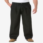 Relaxed Fit Comfort Waist Pleat-Front Expandable Jeans image number null