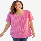 Seersucker Baseball Shirt image number null