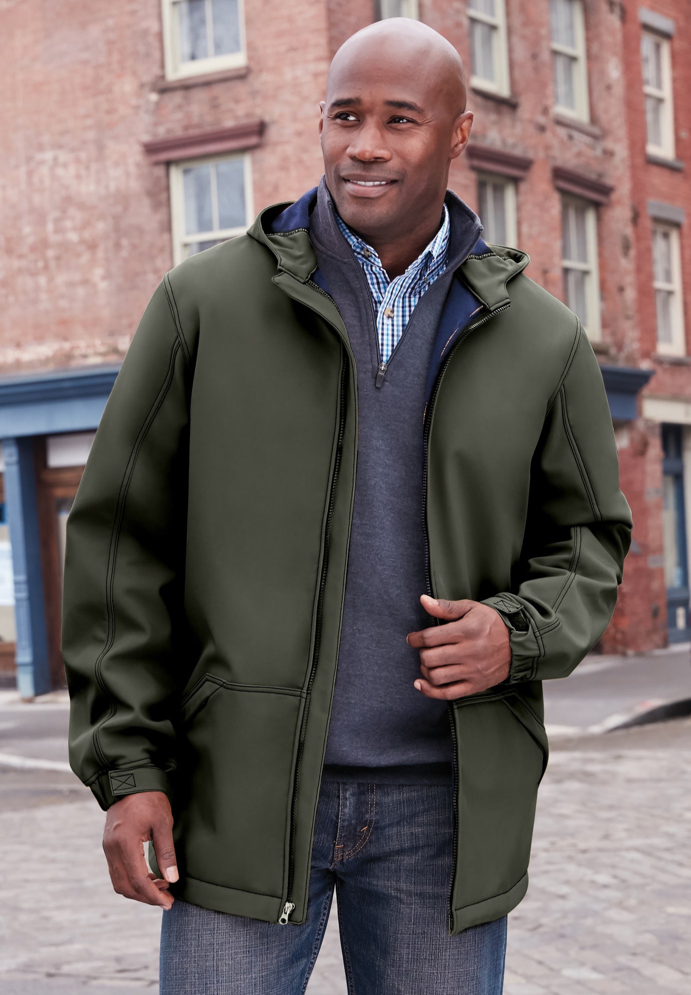Fleece-Lined Slicker Rain Coat image number 3