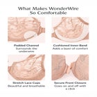 Glamorise® Wonderwire® Stretch Lace Front-Close Underwire Bra image number null