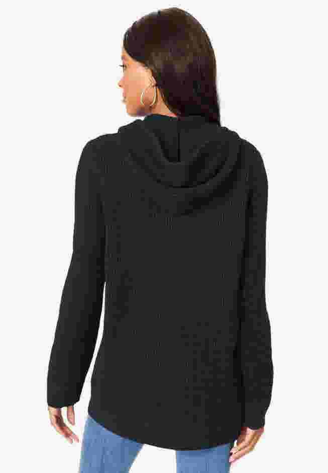 Waffle Classic Length Zip Hoodie image number 1