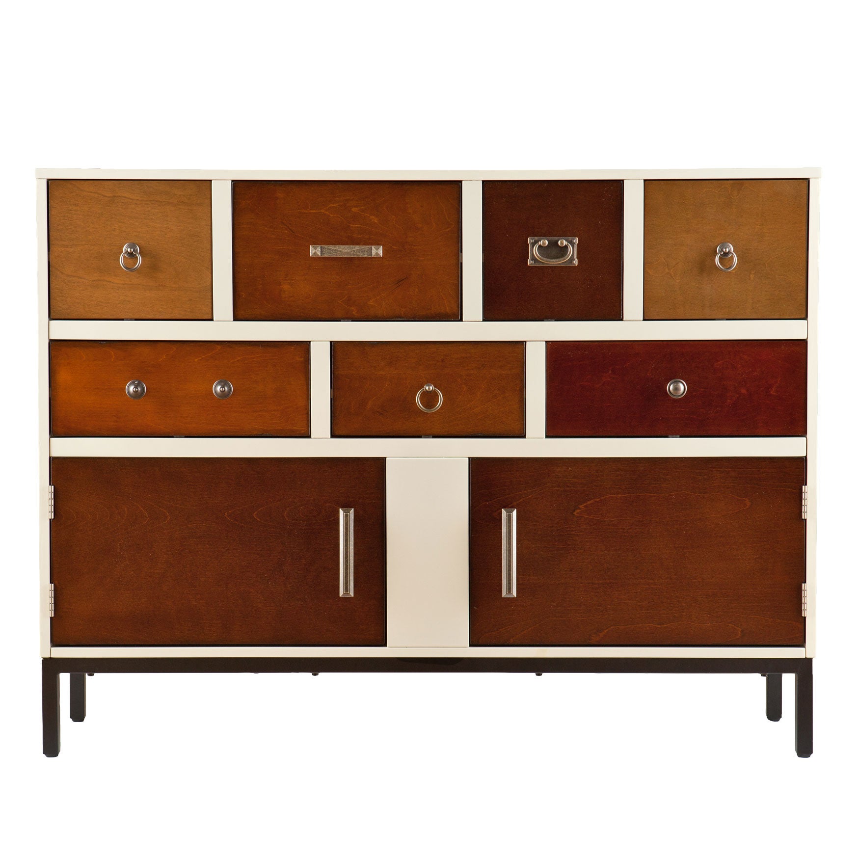 Contemporary MultiColored Wood Console OneStopPlus