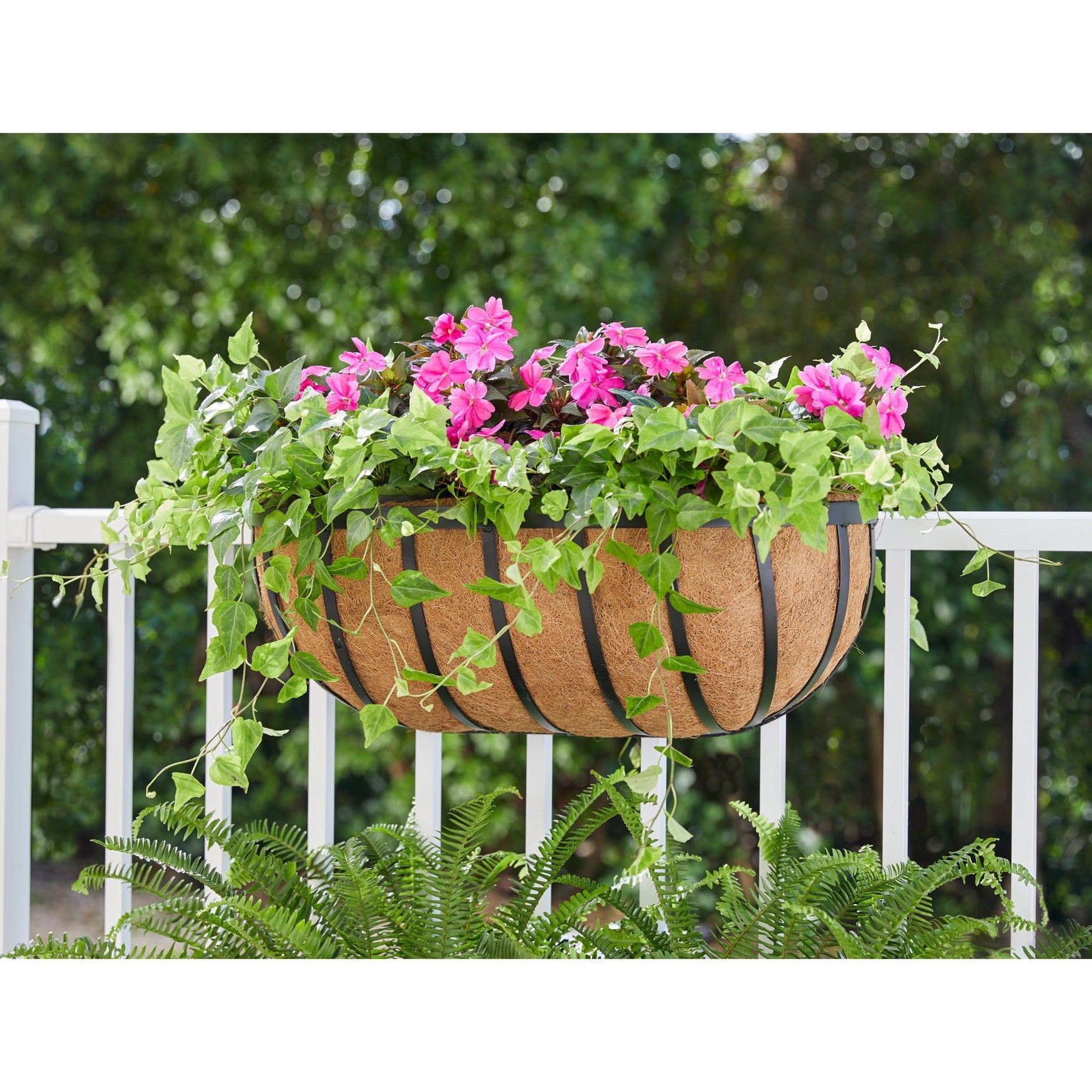 24"H Hanging English Horse Trough Planter OneStopPlus