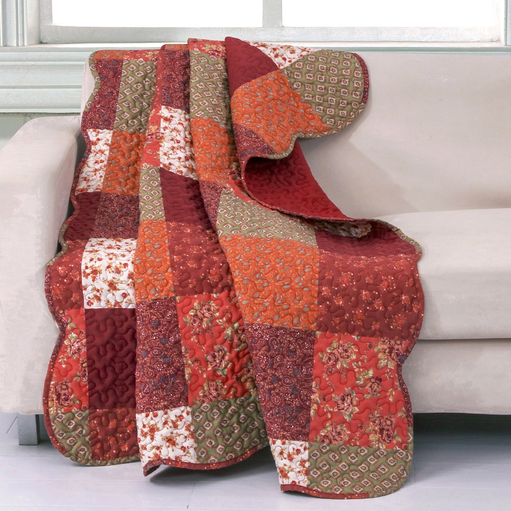 Country Fair Quilted Throw Blanket OneStopPlus