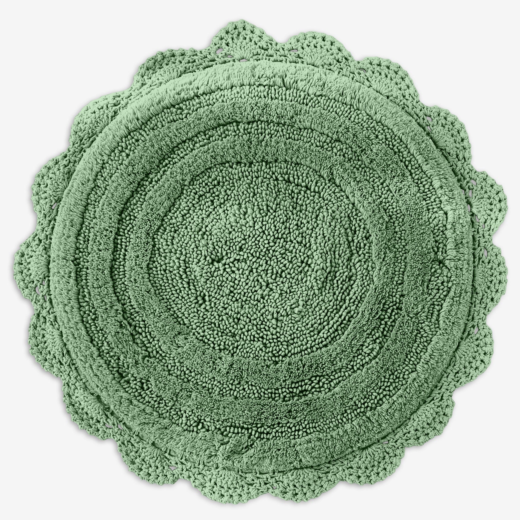 24" Round Crochet Bath Mat OneStopPlus
