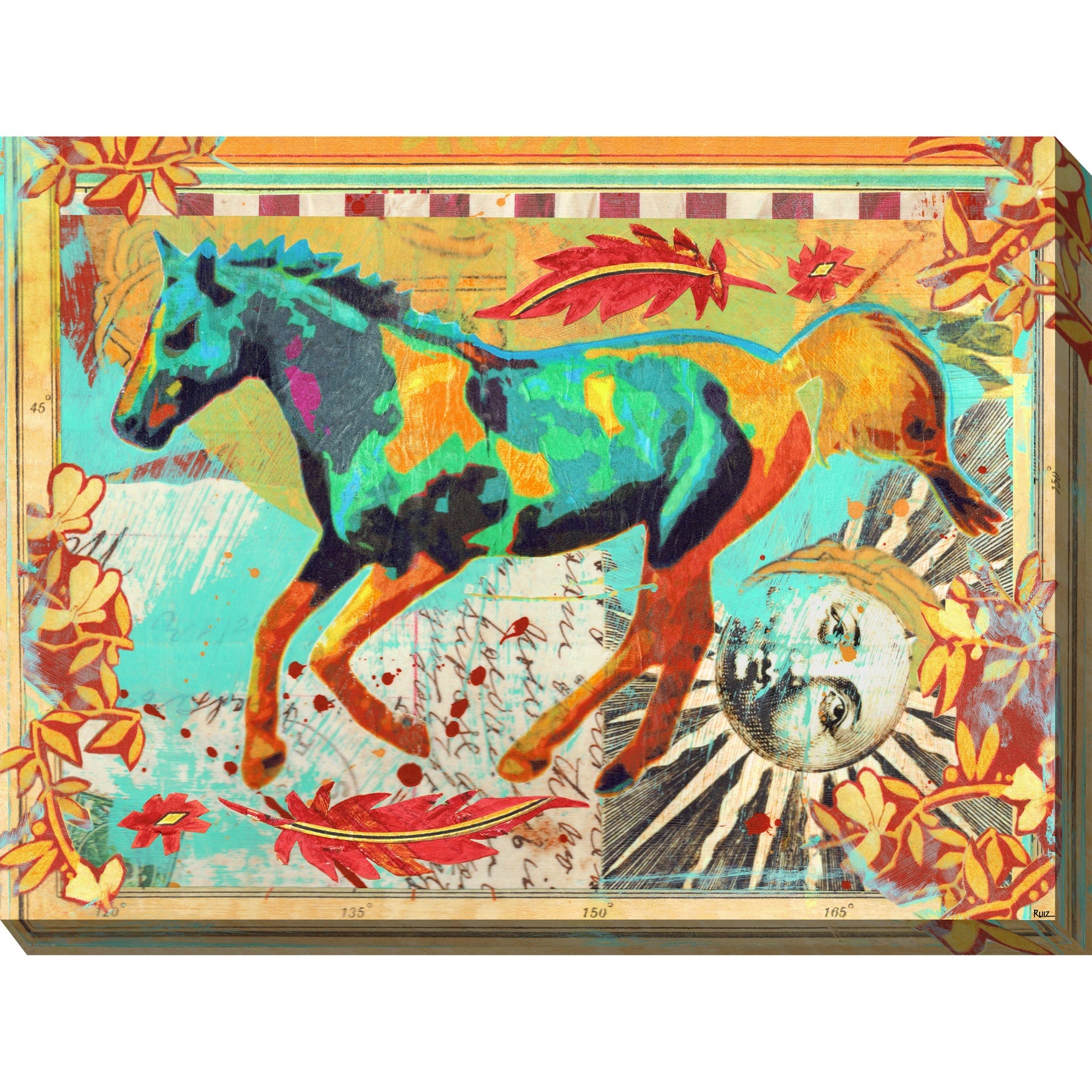 Galloping Horse Outdoor Wall Art OneStopPlus