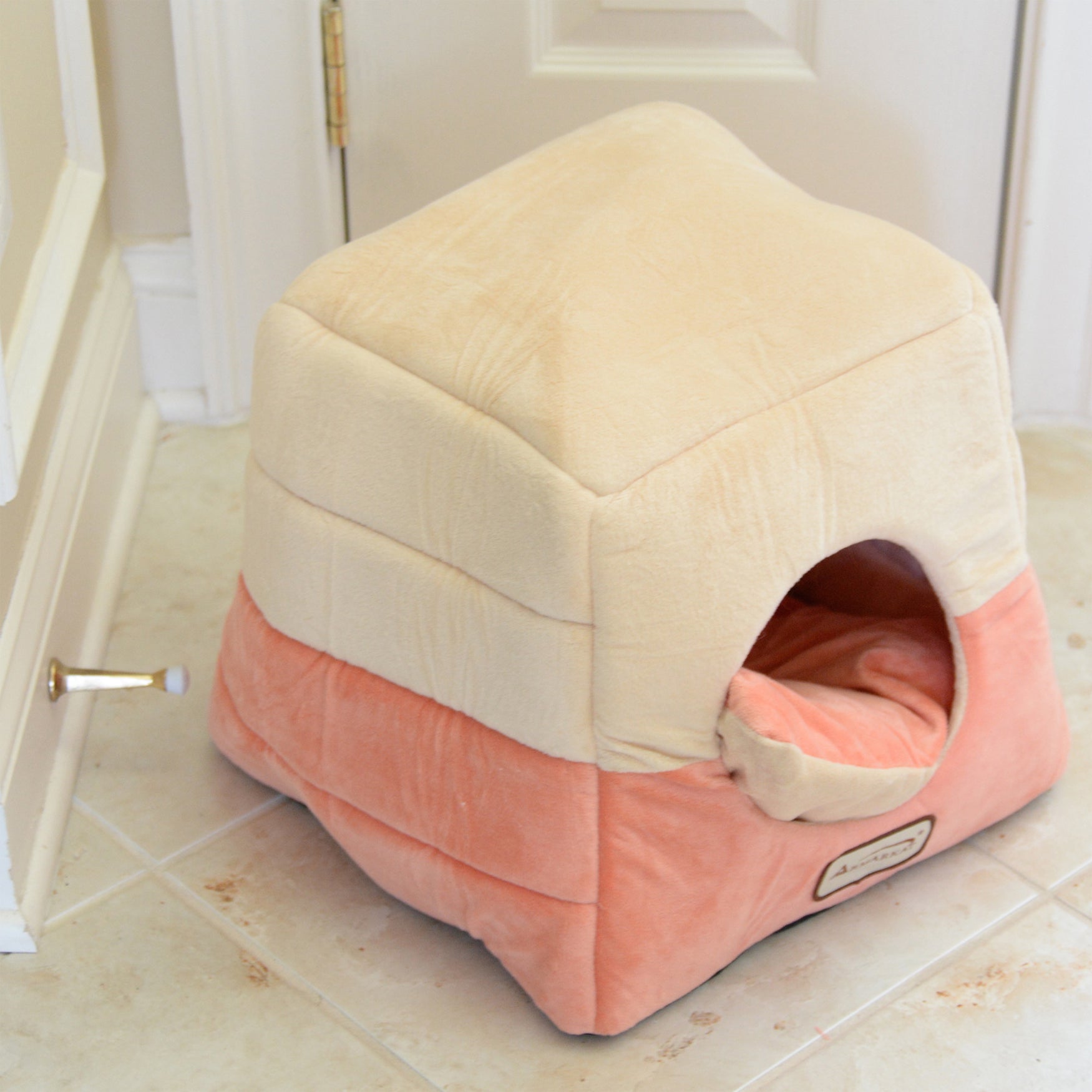 2In1 Cat Bed Cave Shape And Cuddle Pet Bed OneStopPlus