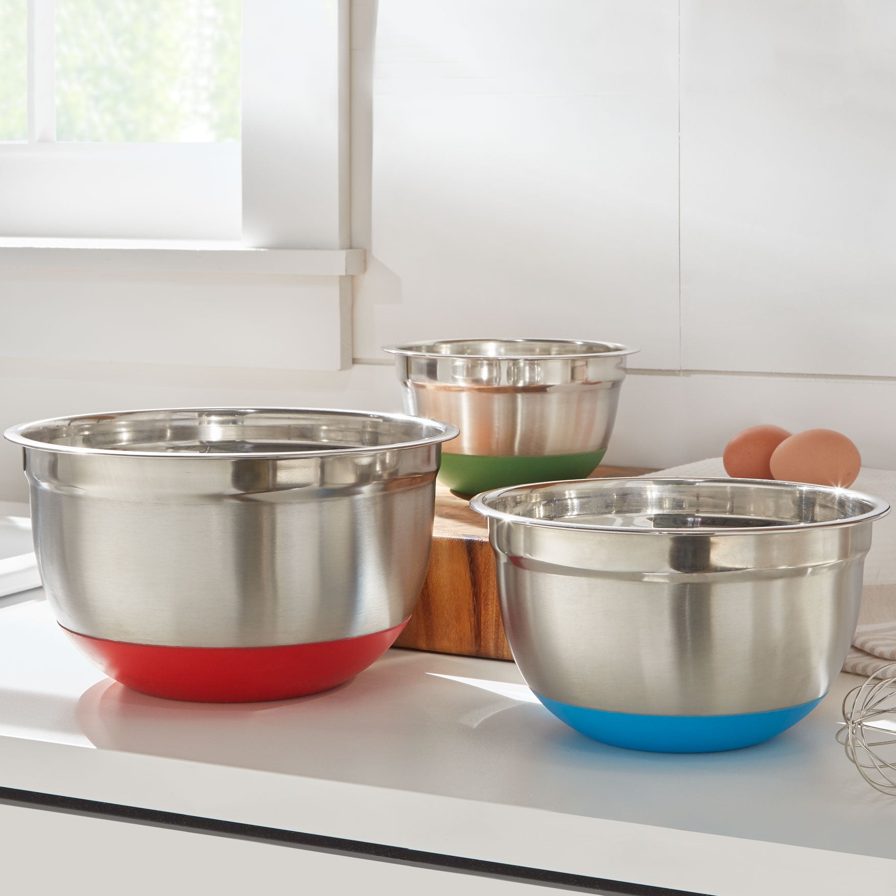non skid mixing bowls with lids