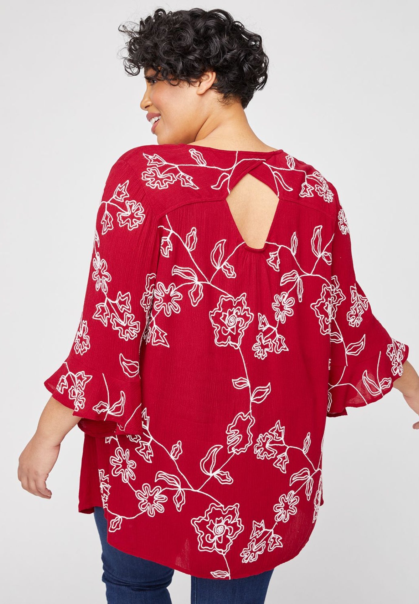 Embroidered Gauze Tunic OneStopPlus