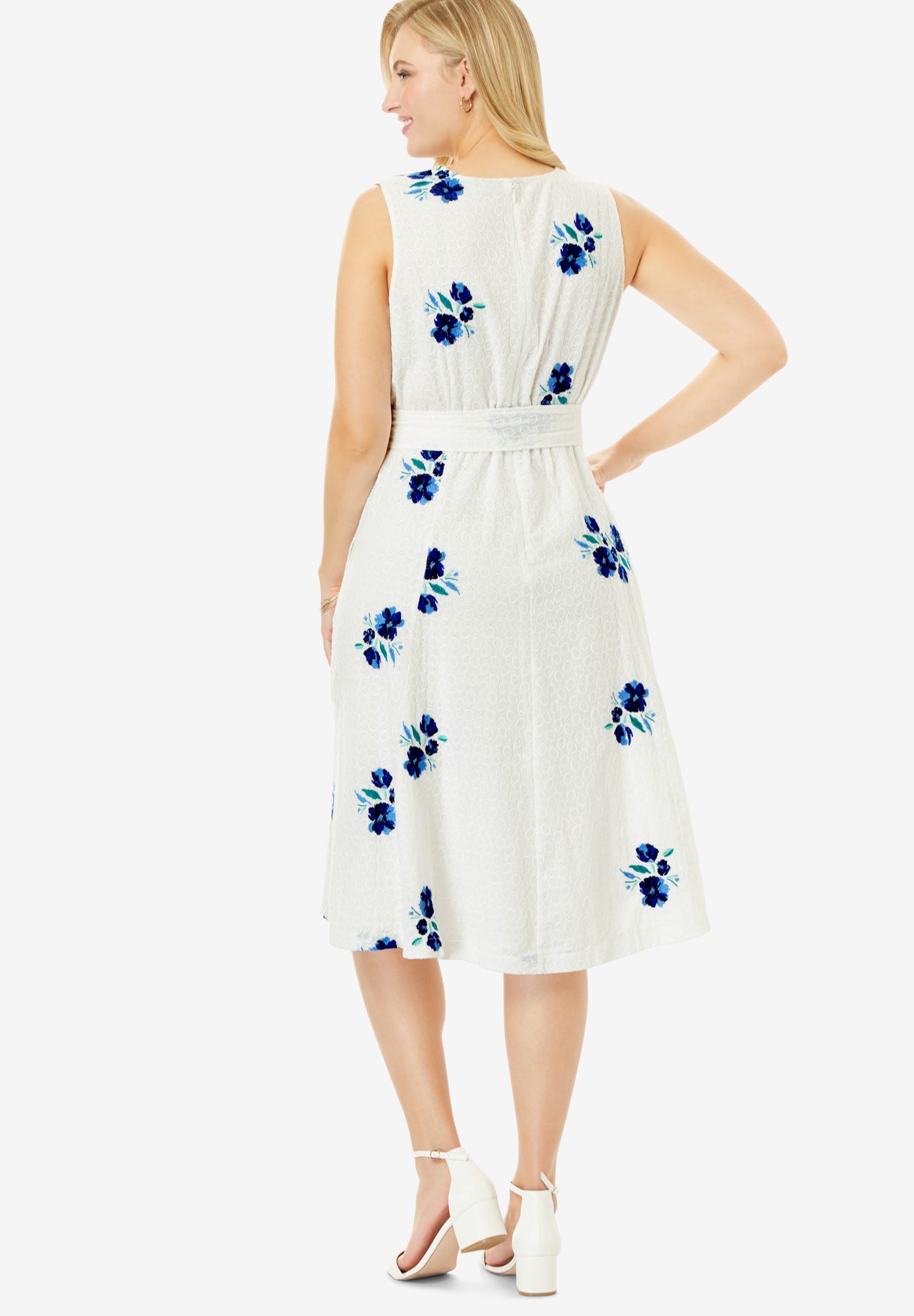 Sleeveless Eyelet Dress OneStopPlus