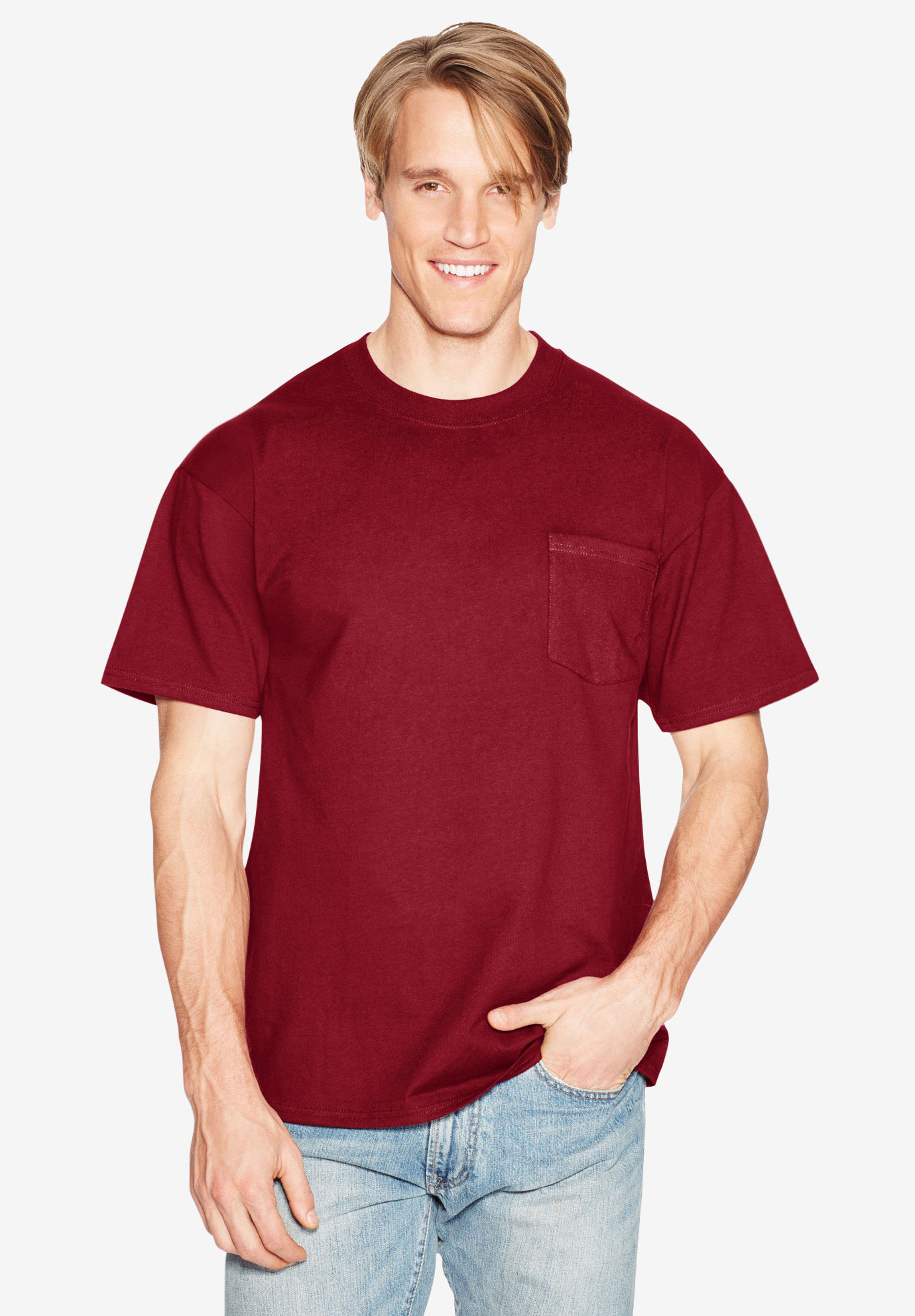 Hanes® Beefy-T Pocket T-Shirt, 