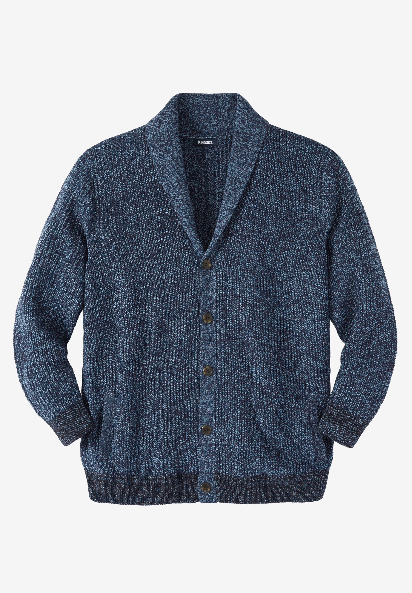 Shaker Knit Shawl-Collar Cardigan Sweater | OneStopPlus