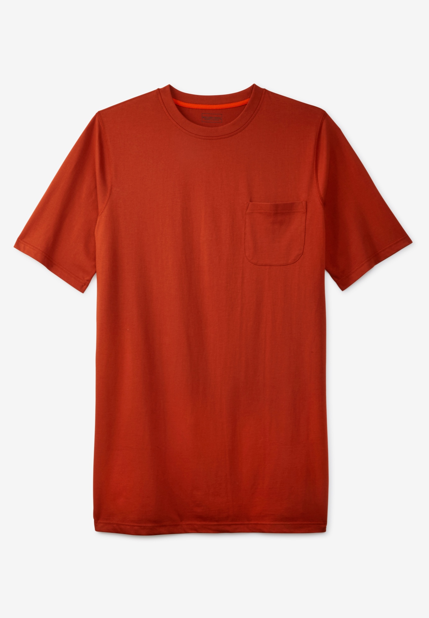 Boulder Creek® Heavyweight Longer-Length Pocket Crewneck T-Shirt, 