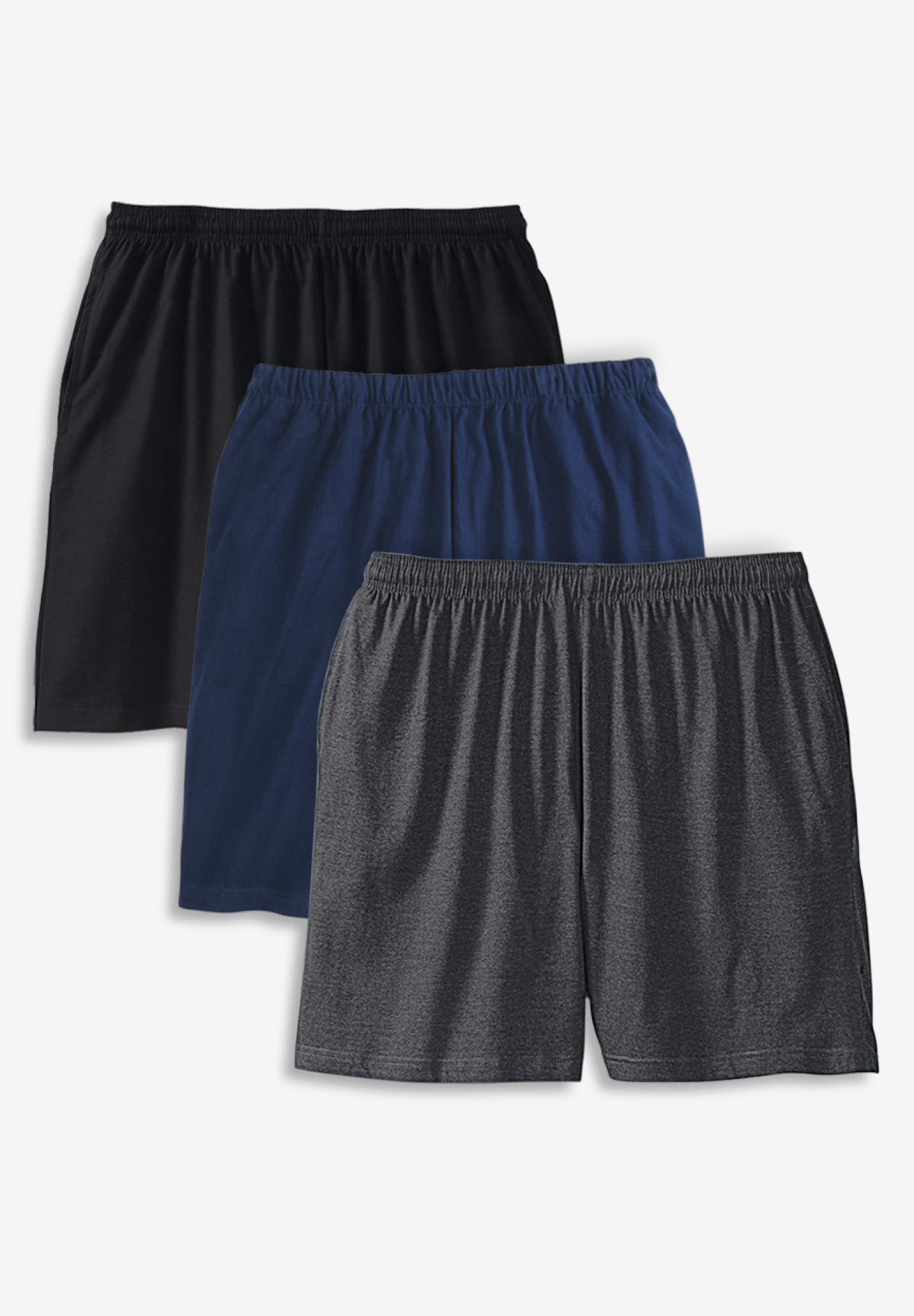Lightweight Jersey Shorts 3-Pack, 
