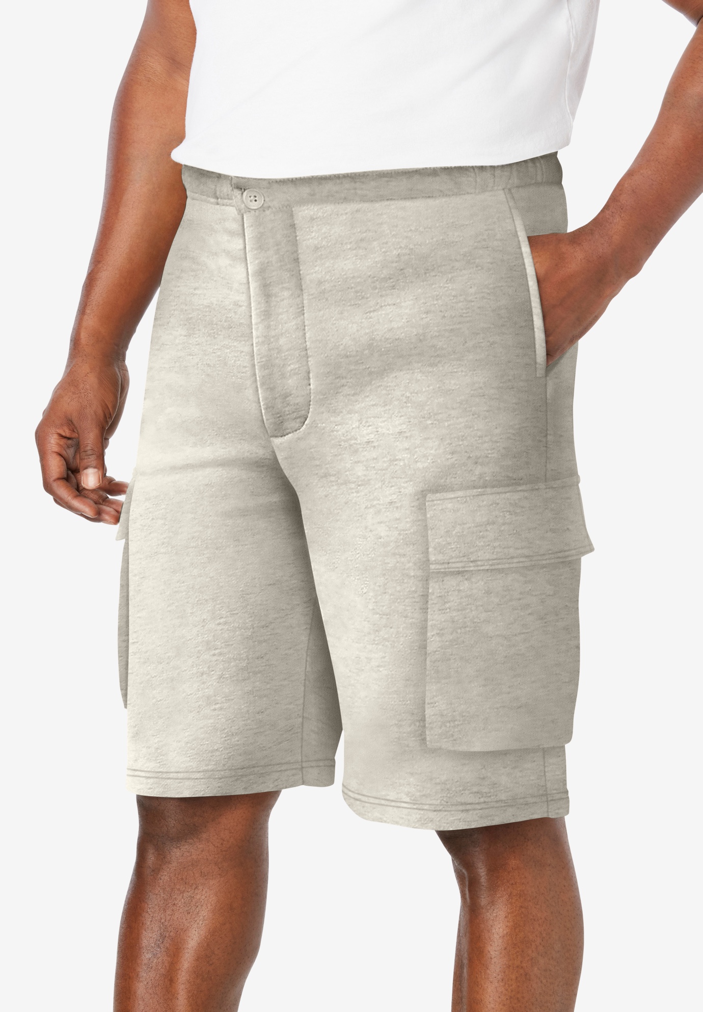 Fleece 10&quot; Cargo Shorts, 