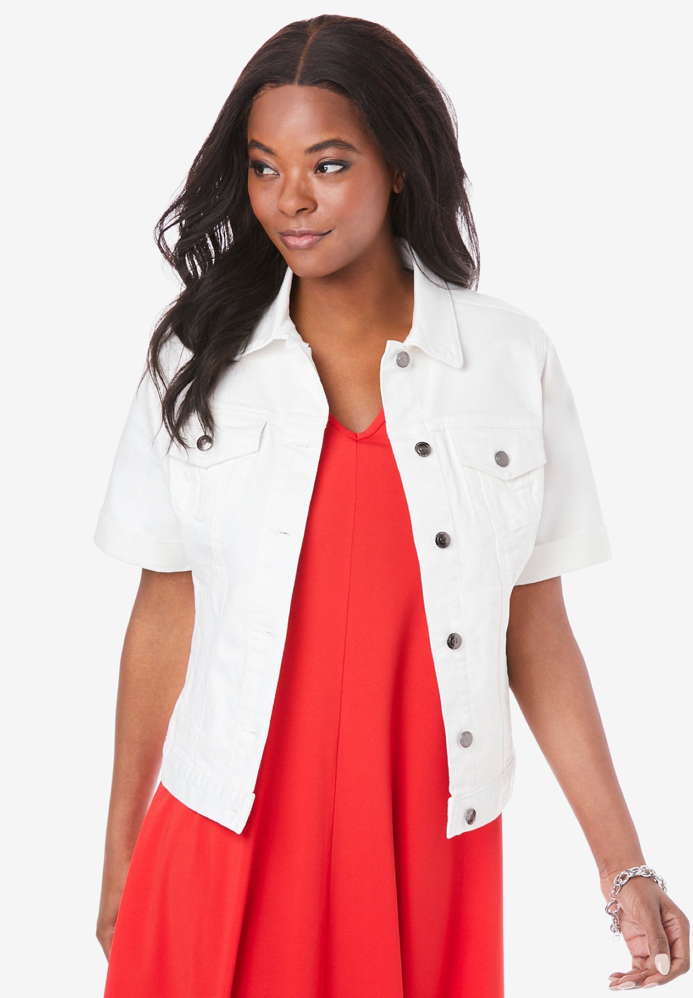 Short-Sleeve Denim Jacket | OneStopPlus