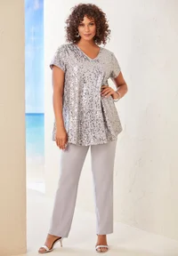 Sequin Pant Set