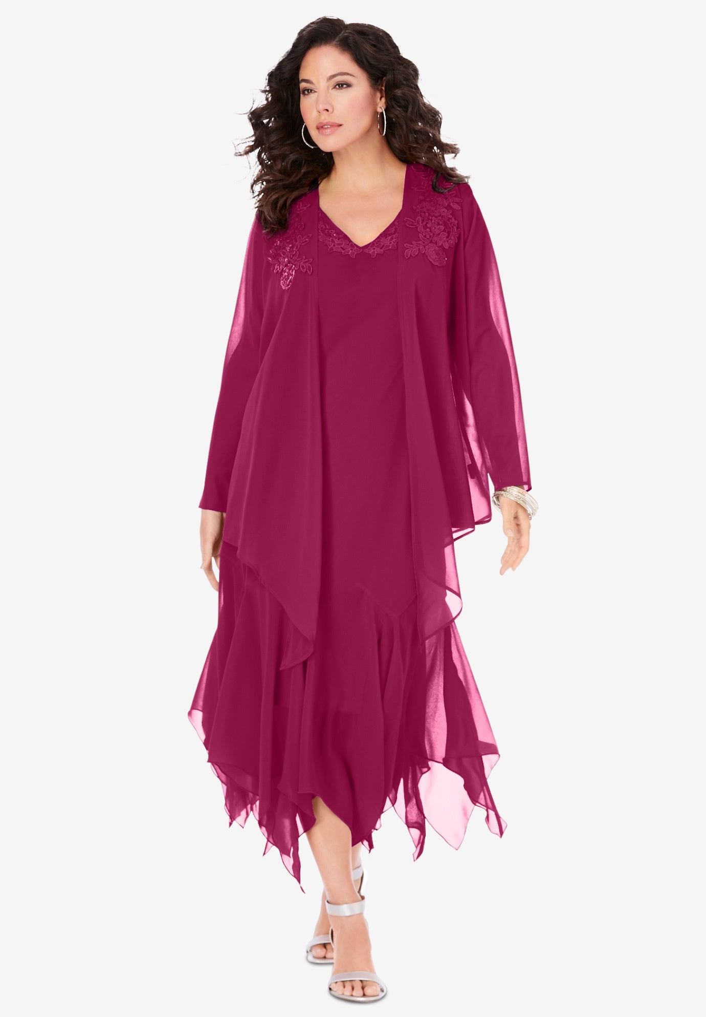 Sequin Jacket Dress Set OneStopPlus