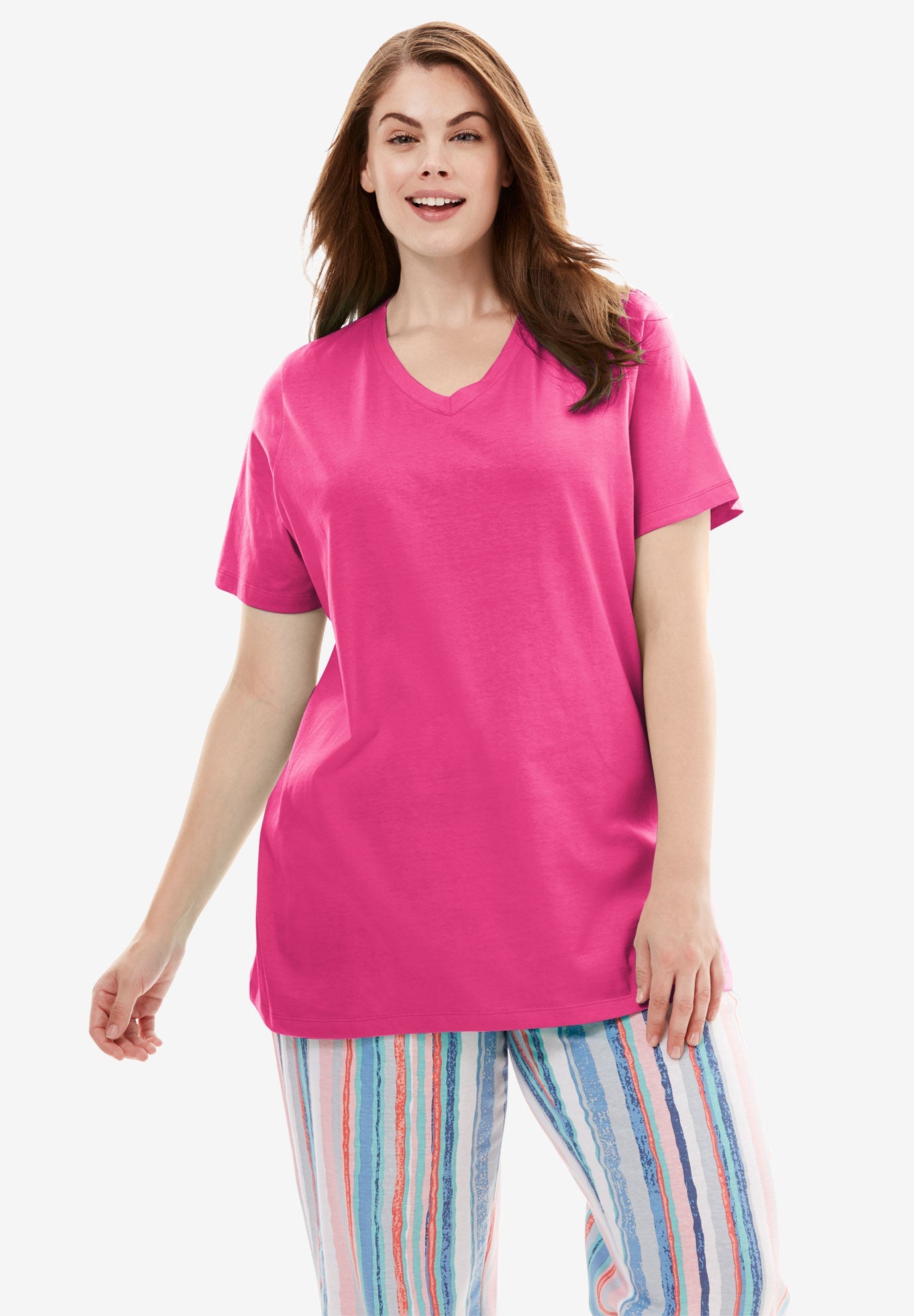 VNeck Sleep Tee OneStopPlus