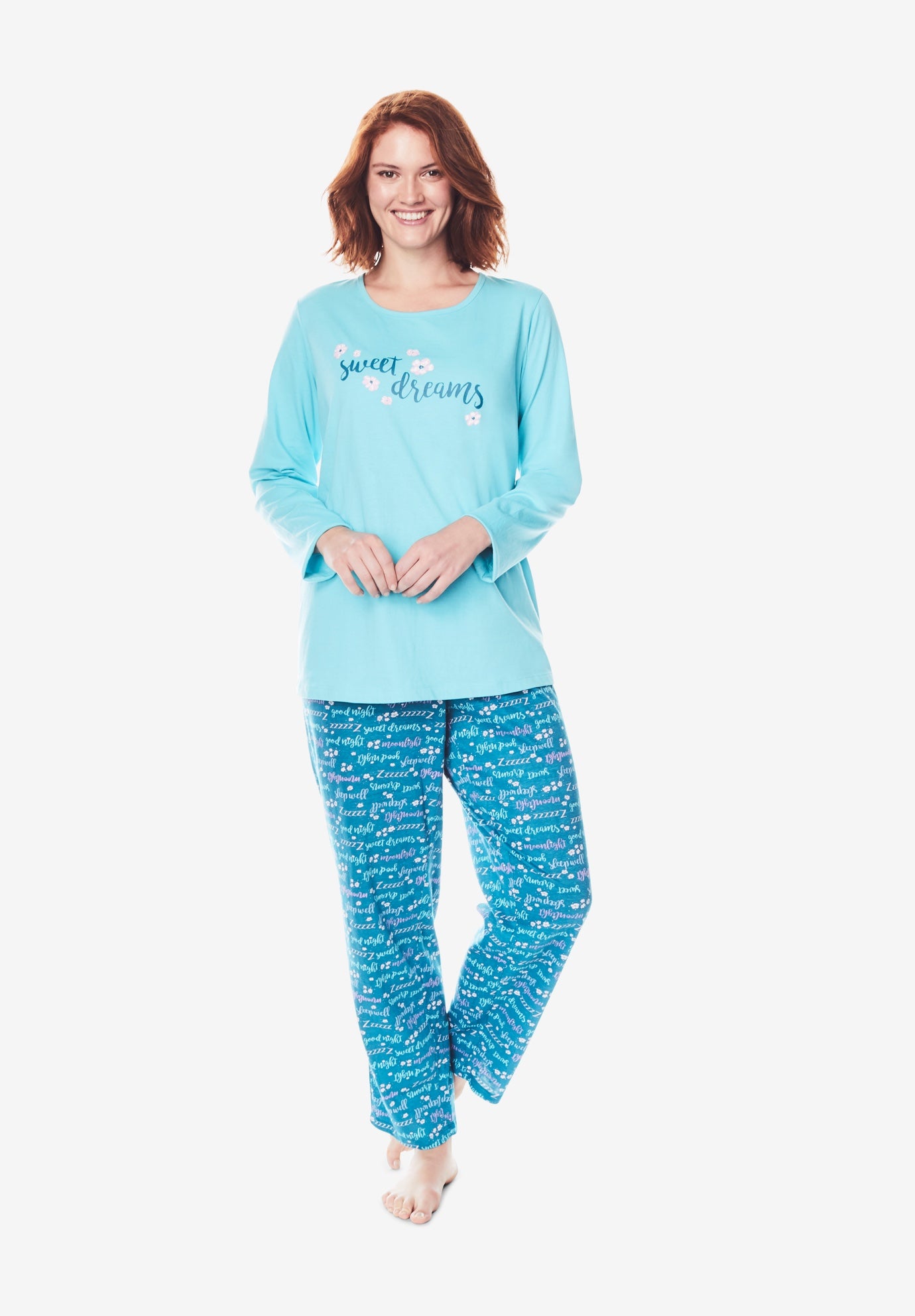 Long Sleeve Knit PJ Set OneStopPlus