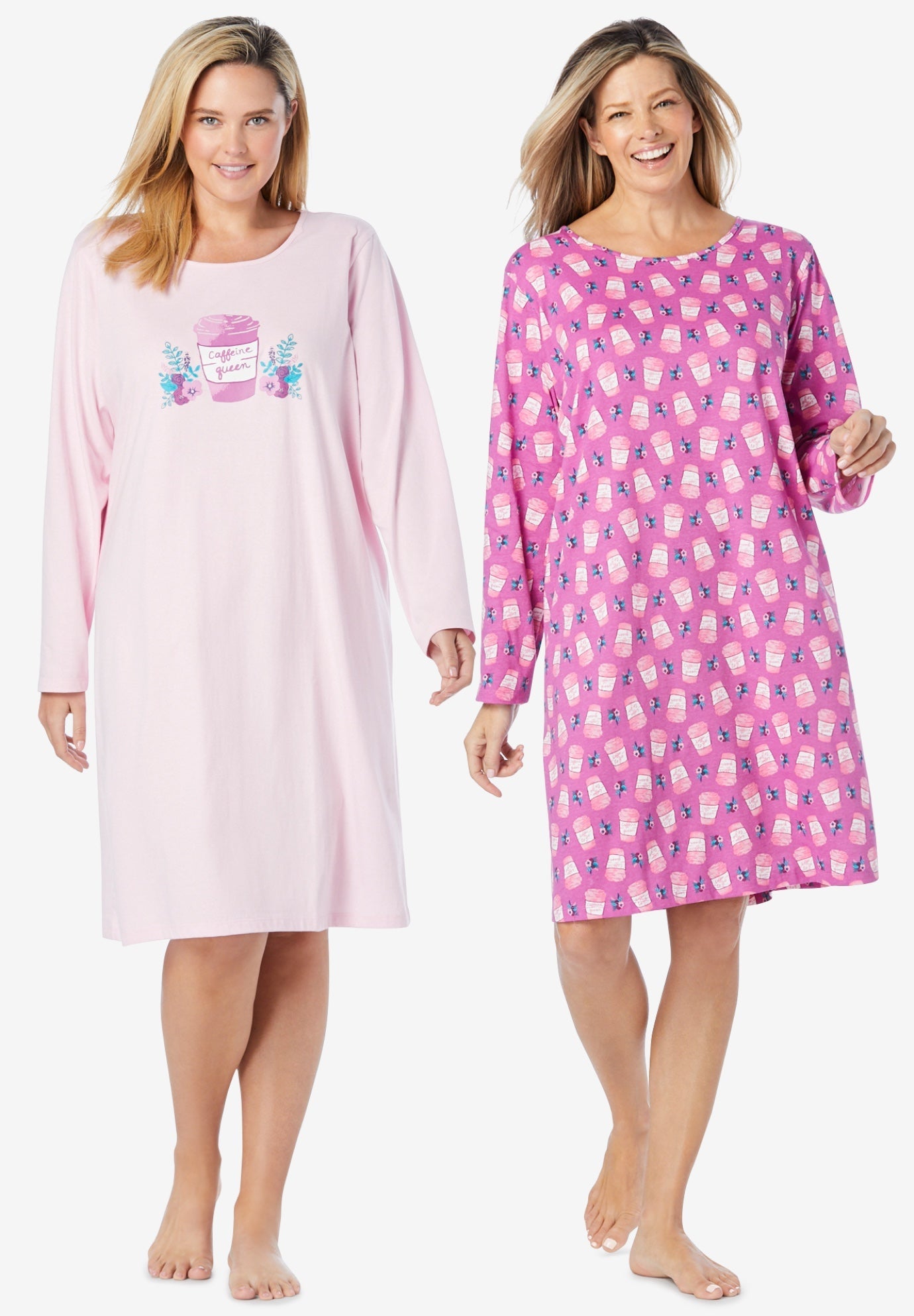 2Pack LongSleeve Sleepshirts OneStopPlus