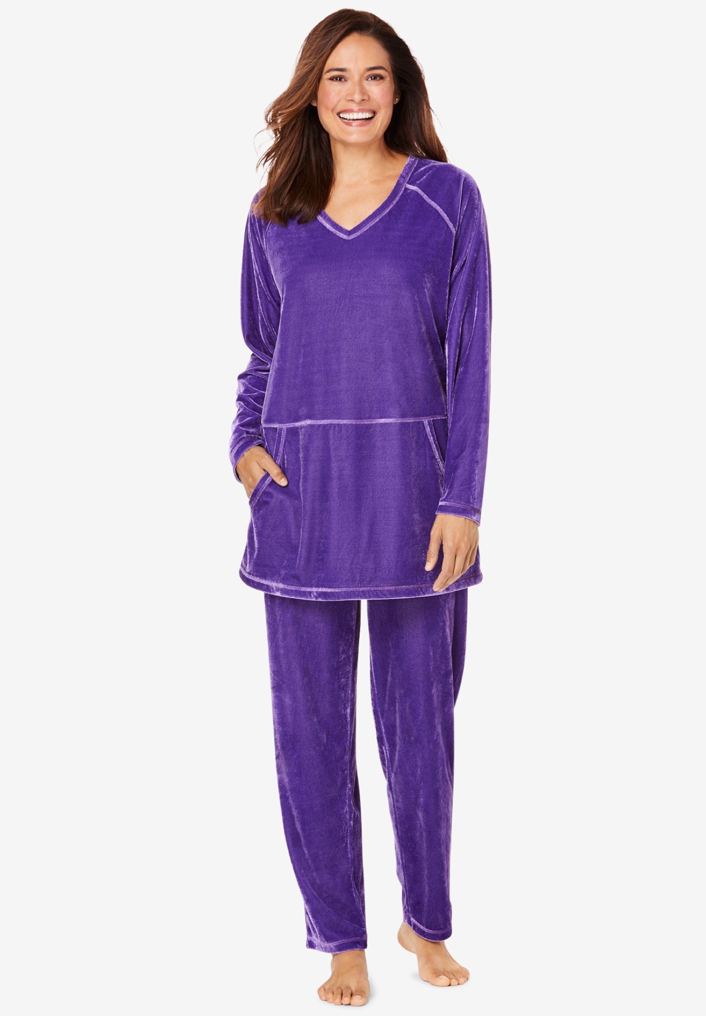Velour 2Piece Pajama Set OneStopPlus