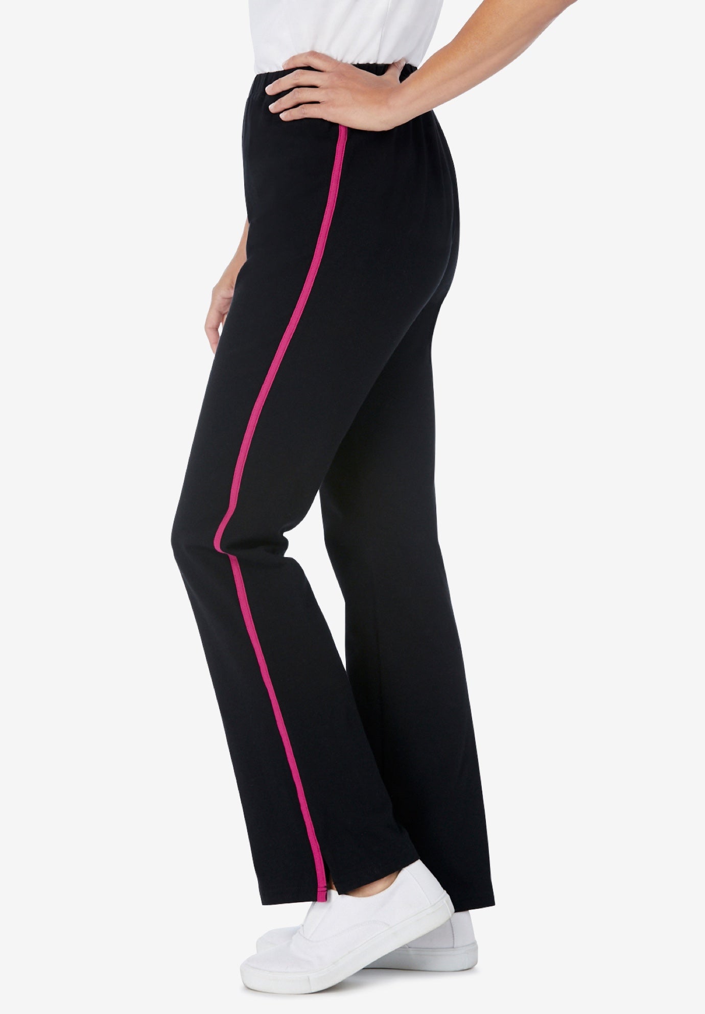 yellow side stripe trousers