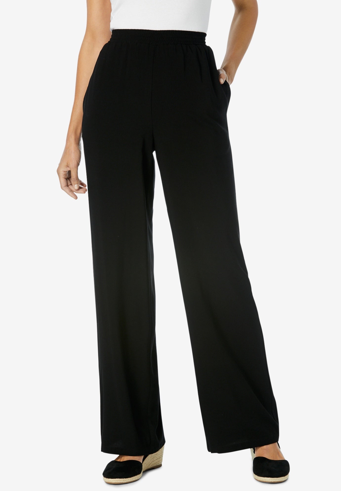 Pull-On Elastic Waist Soft Pants | One Stop Plus