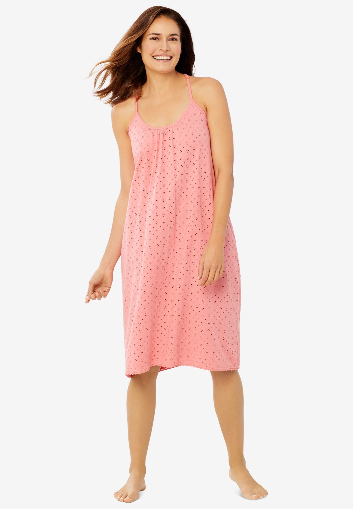 Breezy Eyelet Short Nightgown Onestopplus