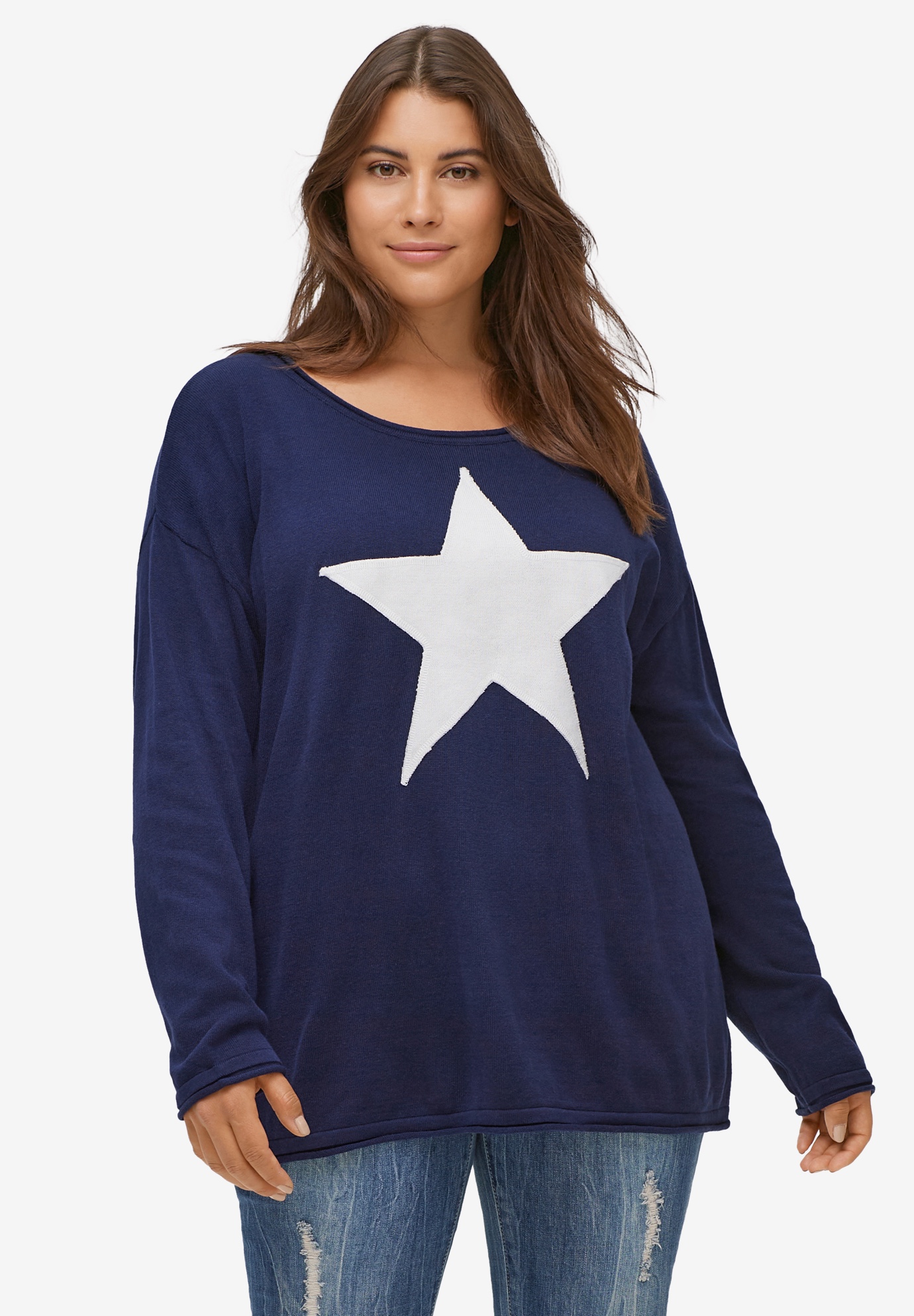 Download Star Applique Sweater | OneStopPlus