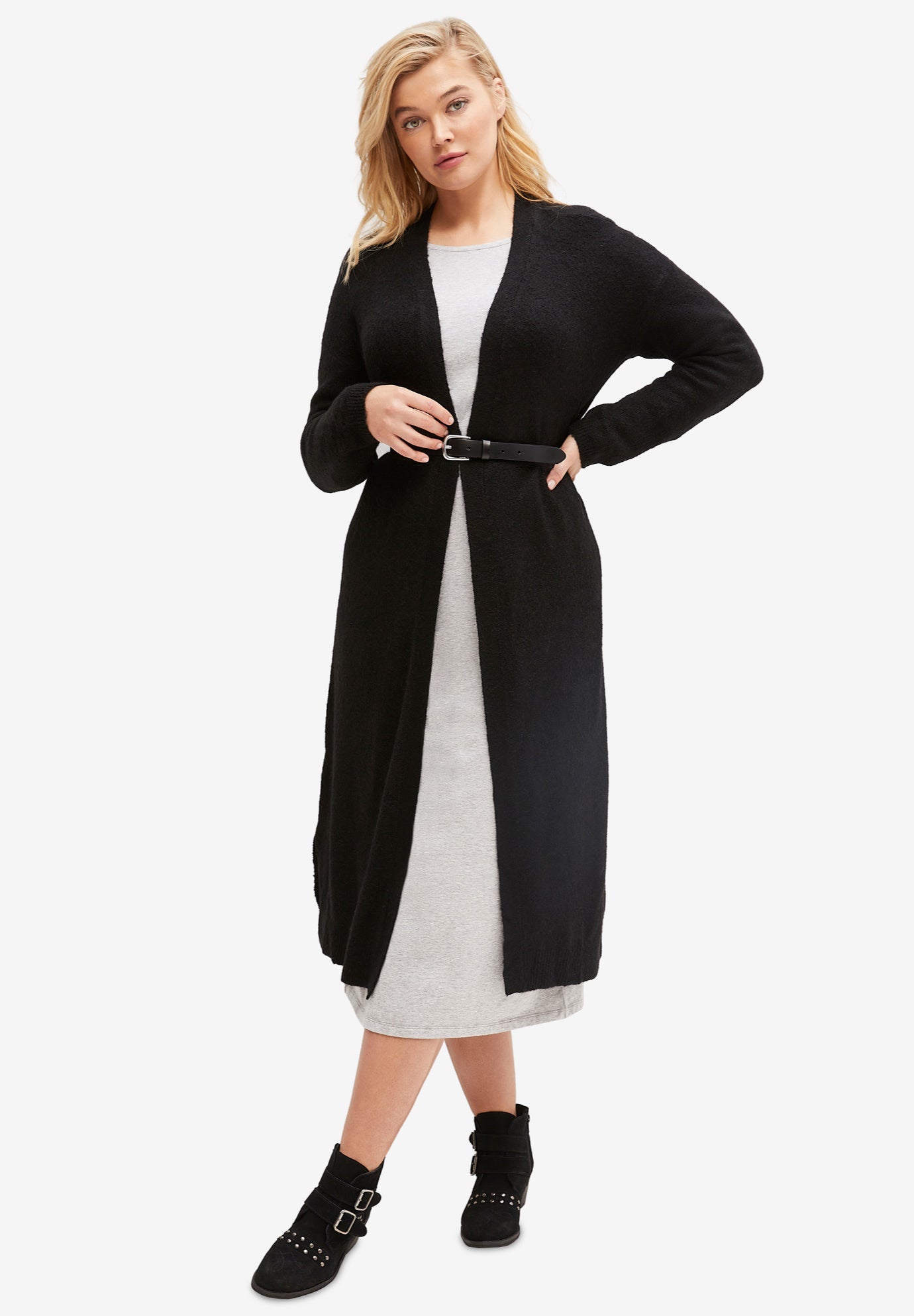 flannel duster cardigan