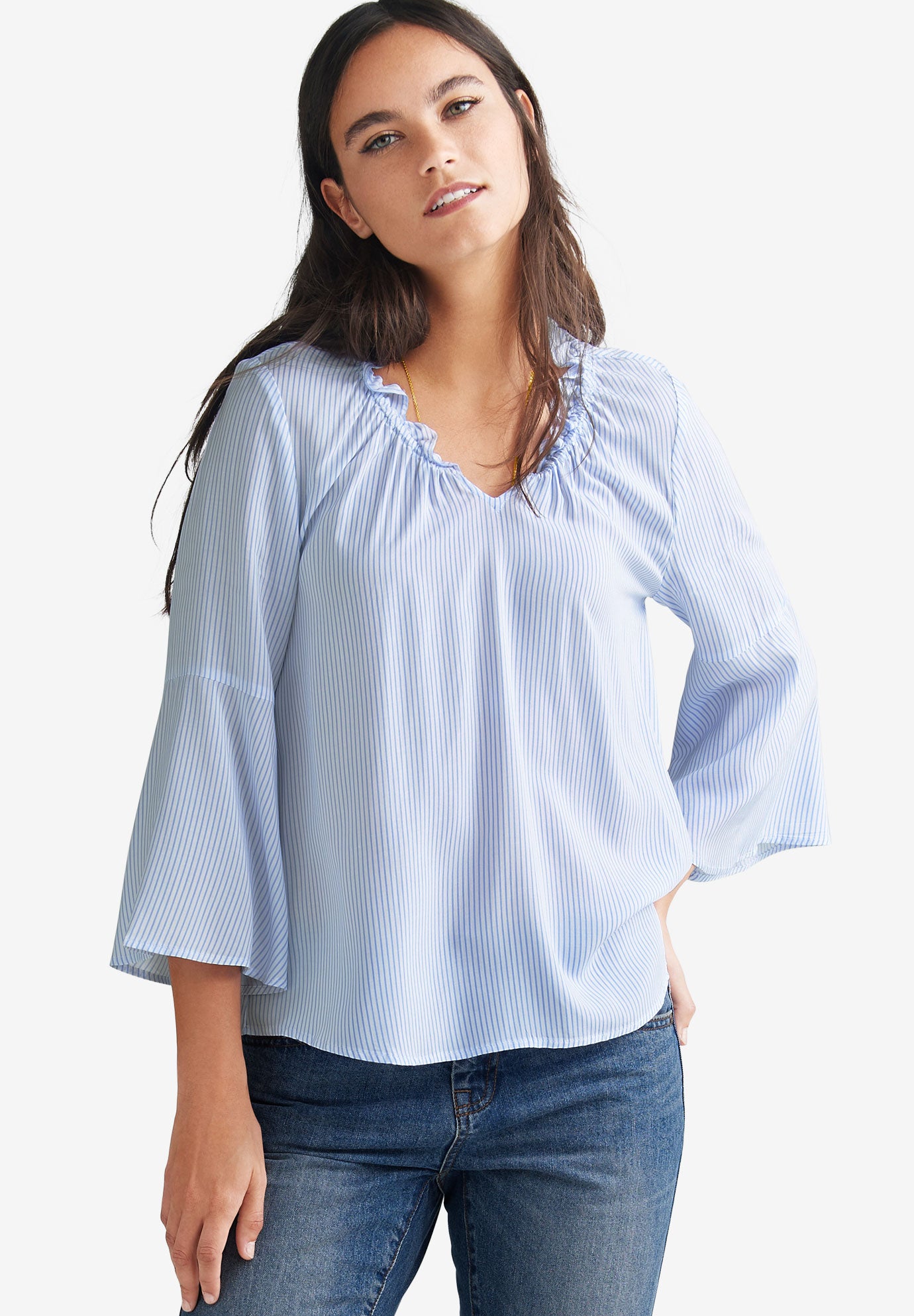 Bell Sleeve Blouse OneStopPlus