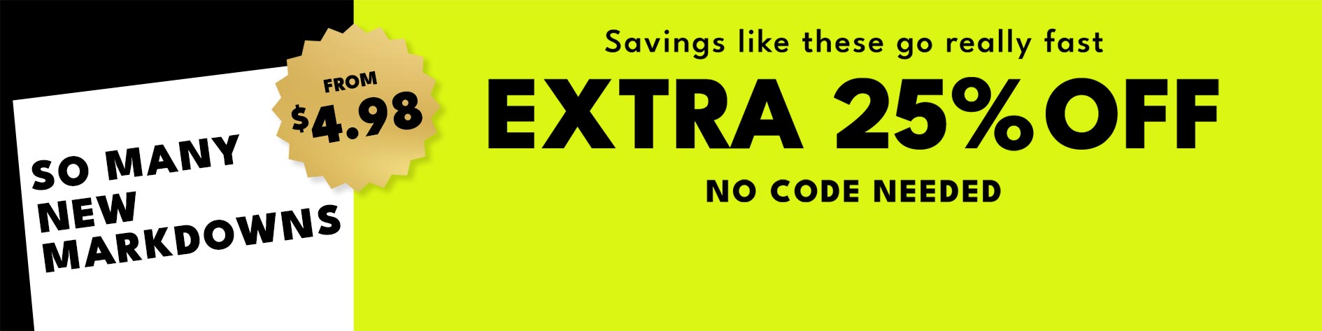 Clearance from $4.98! while supplies last! shop all clearance