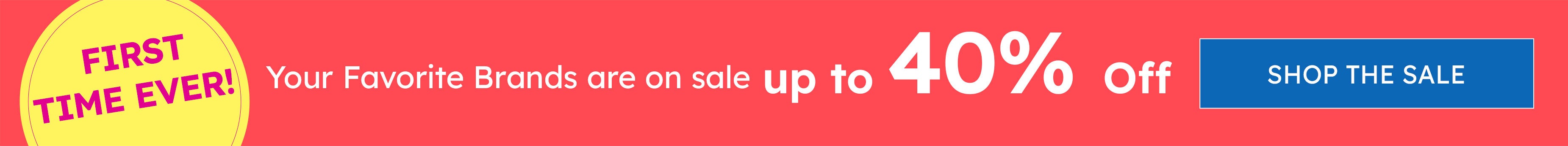 UP TO 40% OFF