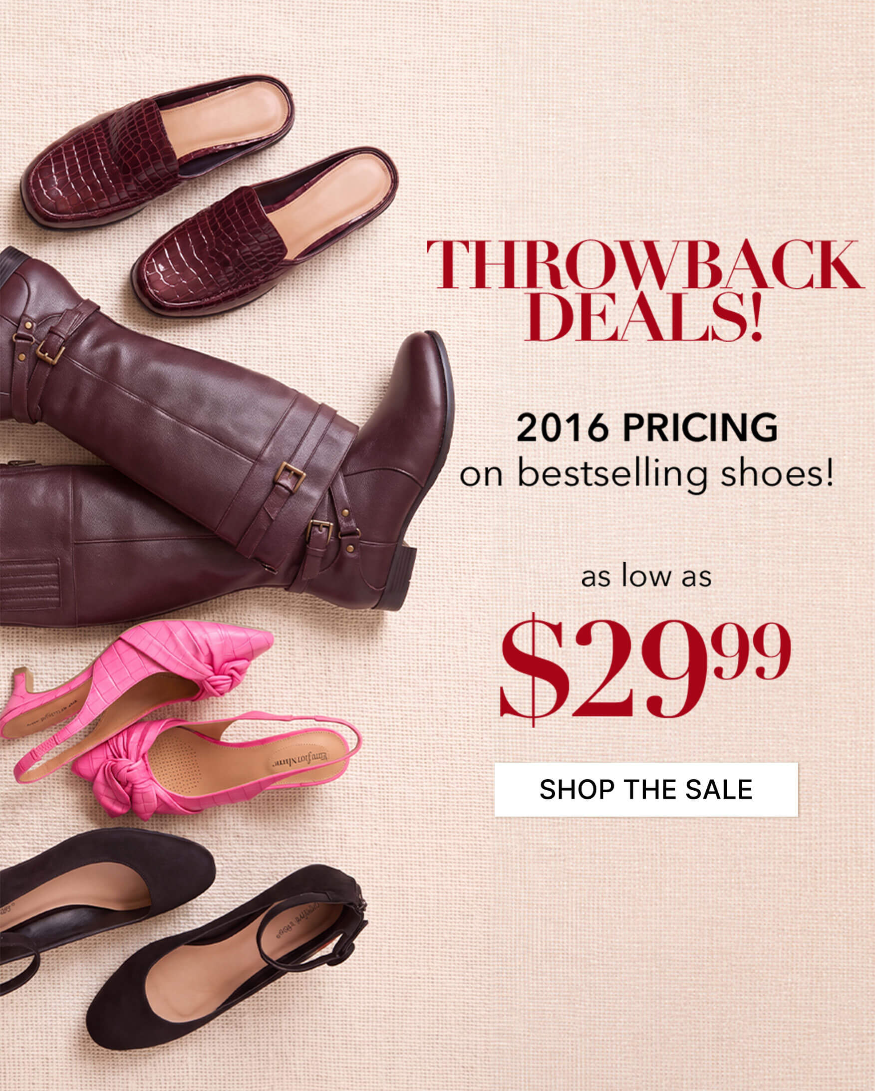Best selling boots promotion featuring comfortable and stylish footwear as low as $29.99