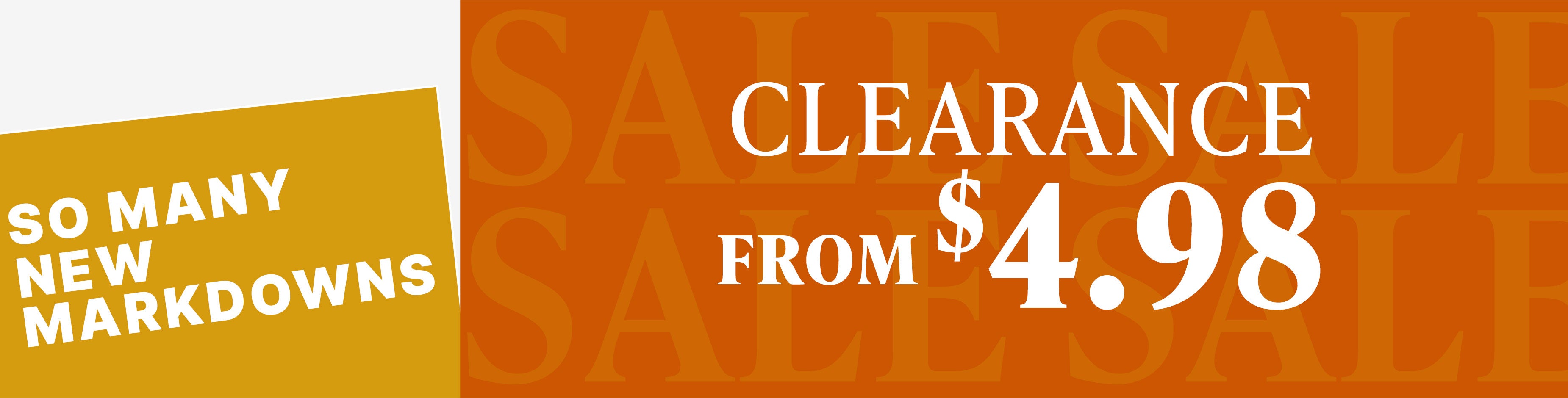Clearance from $4.98 shop all clearance