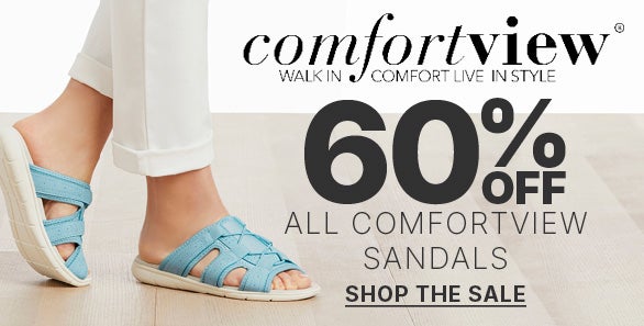 60% OFF ALL COMFORTVIEW SANDALS
