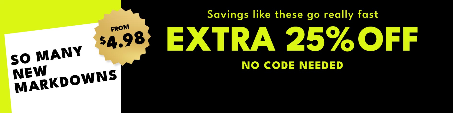 Clearance from $4.98! while supplies last! shop all clearance