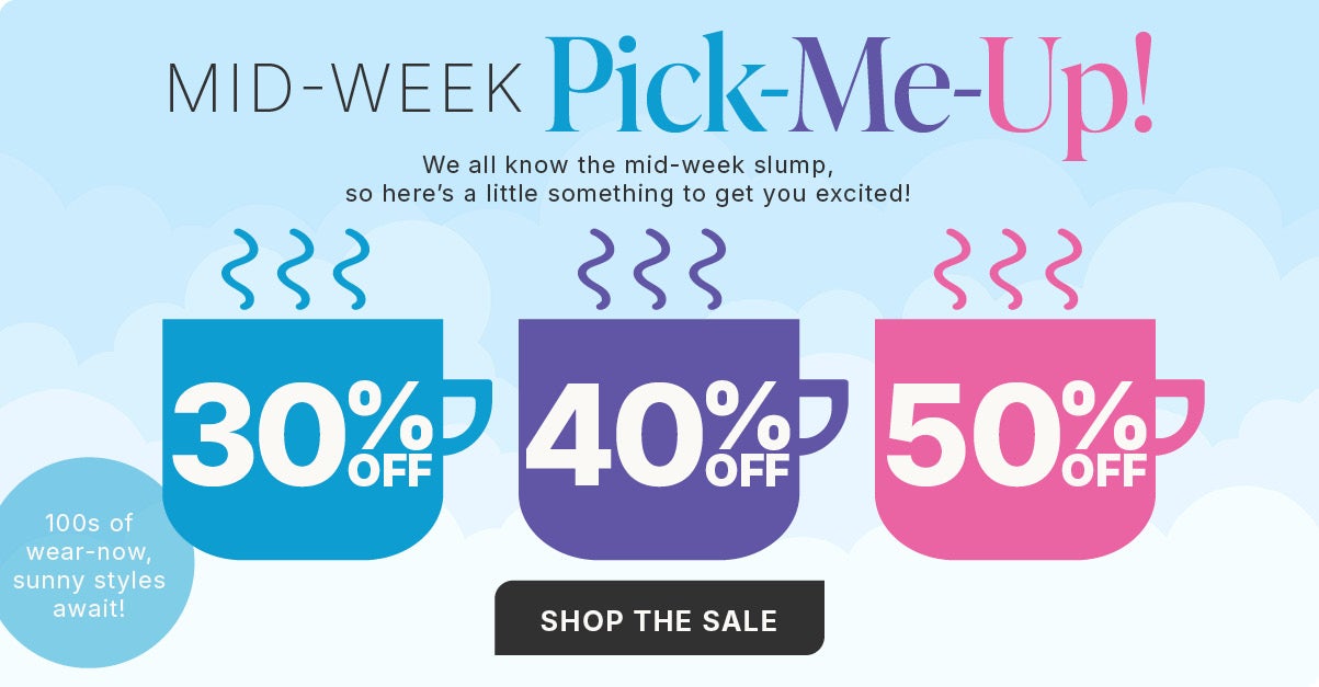 SHOP NOW FOR 30,40 & 50% OFF! 